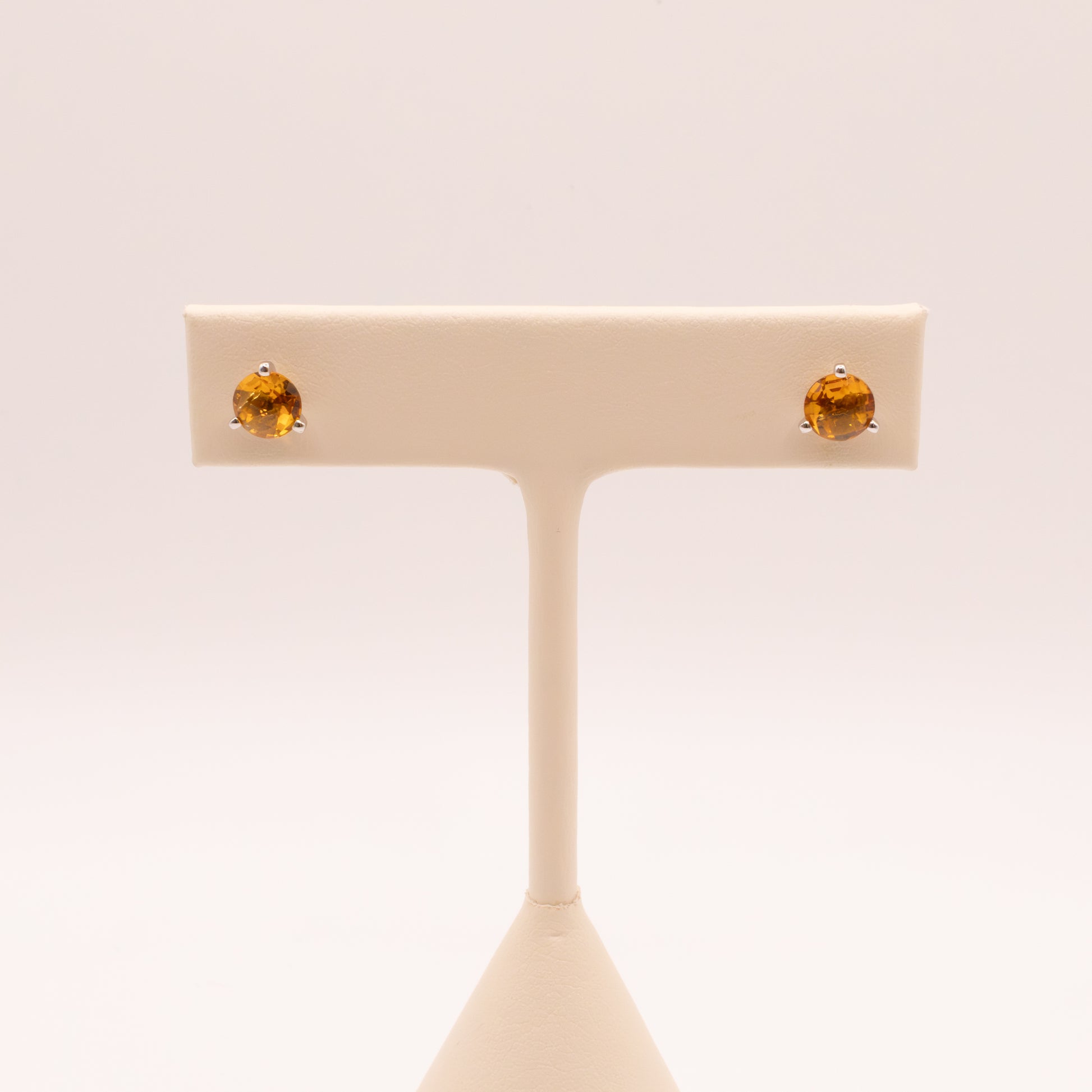 14KWG Citrine Martini Set Studs