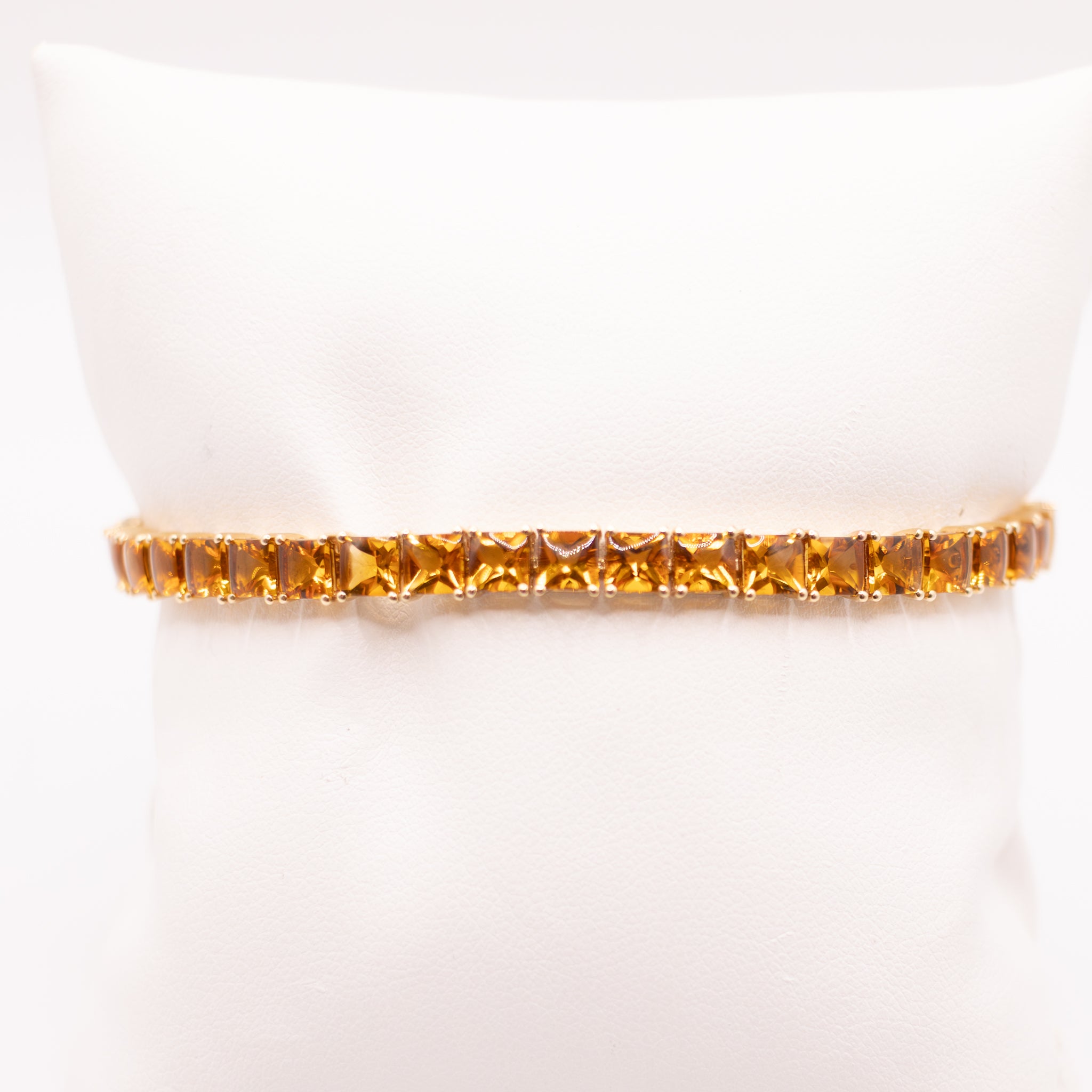 14KYG Citrine Tennis Bracelet