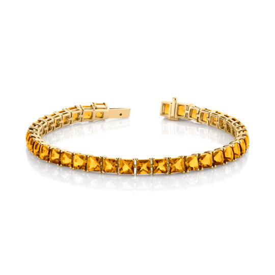14KYG Citrine Tennis Bracelet