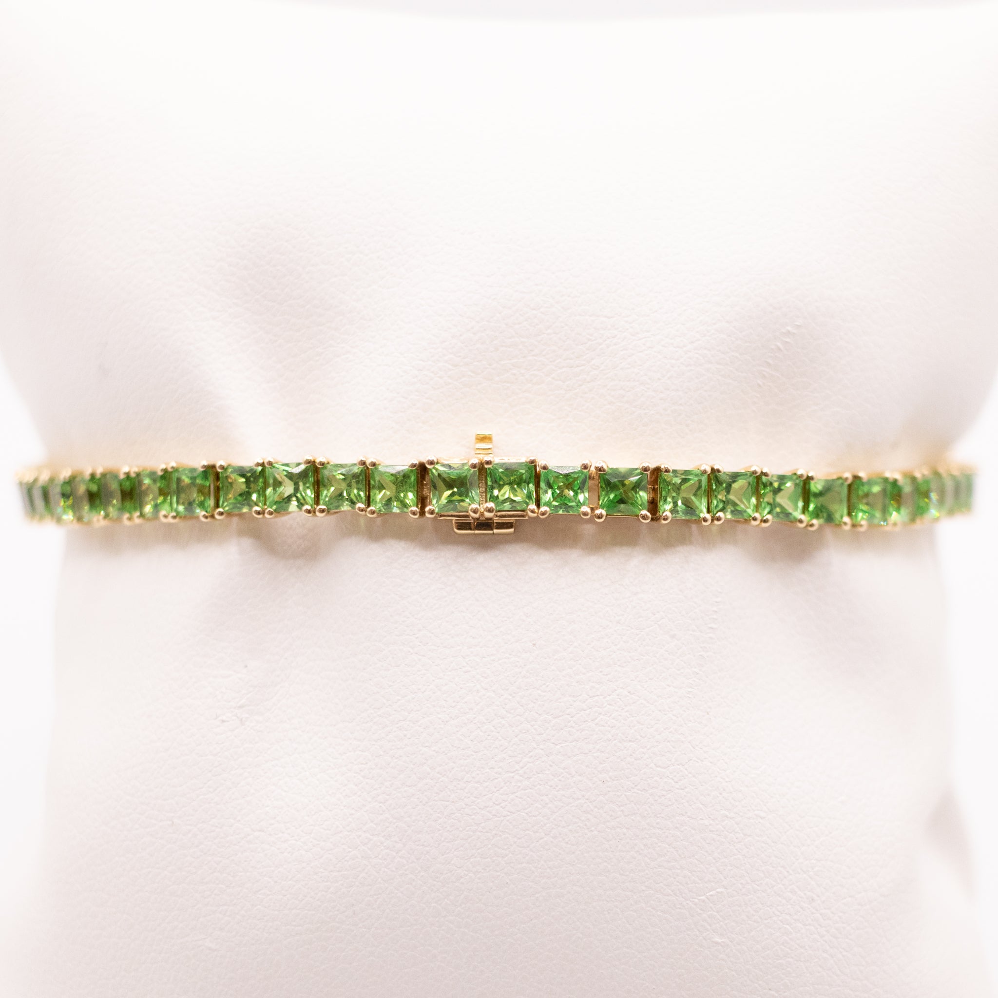 14KYG Tsavorite Tennis Bracelet