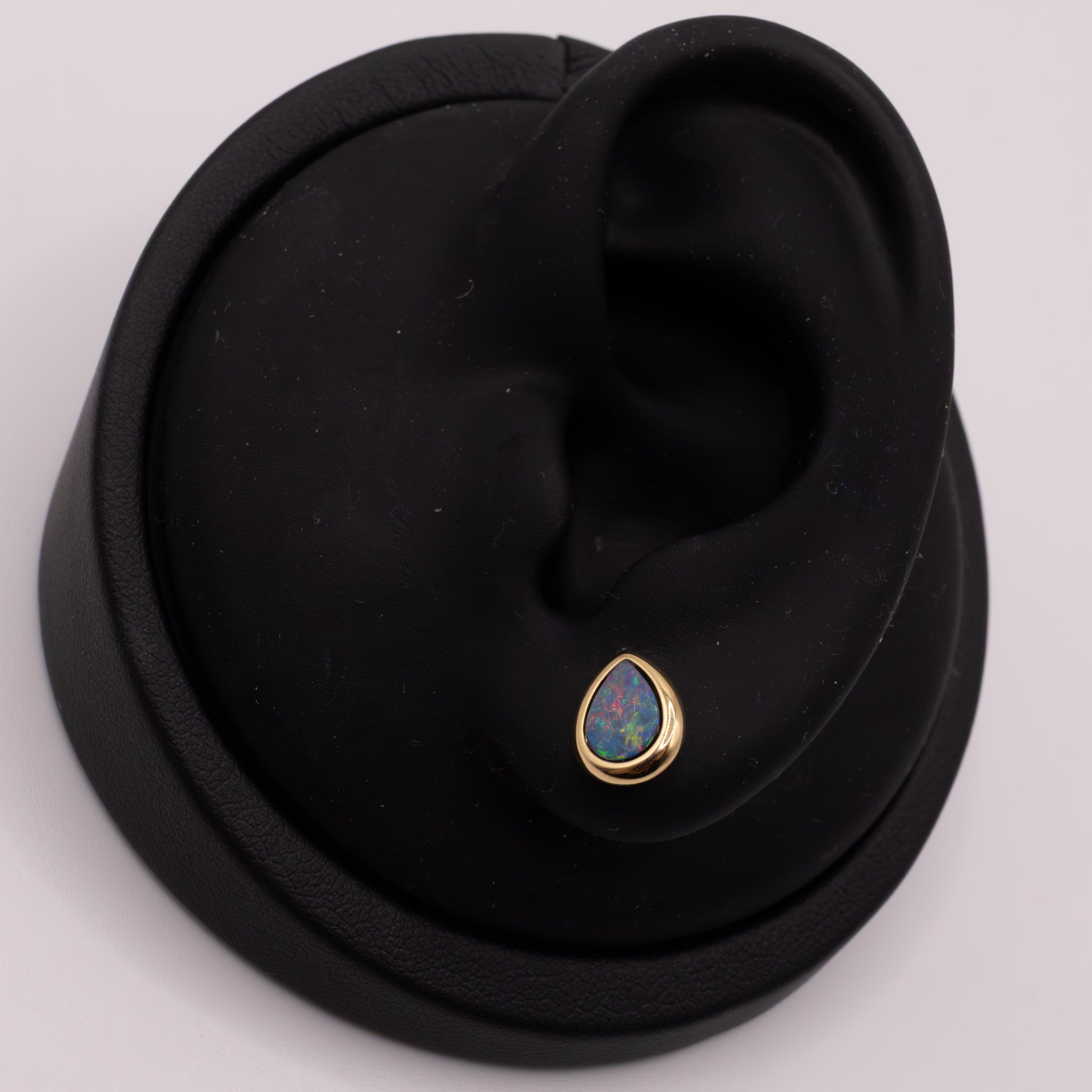 14KYG Opal Pear Shaped Stud Earrings