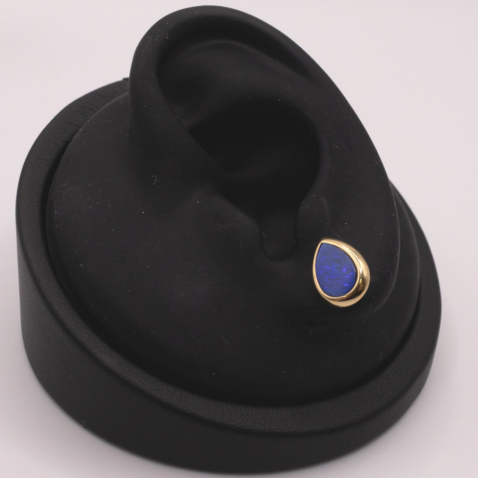 14KYG Opal Pear Shaped Stud Earrings