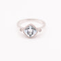 14KWG Aquamarine and Diamond Ring