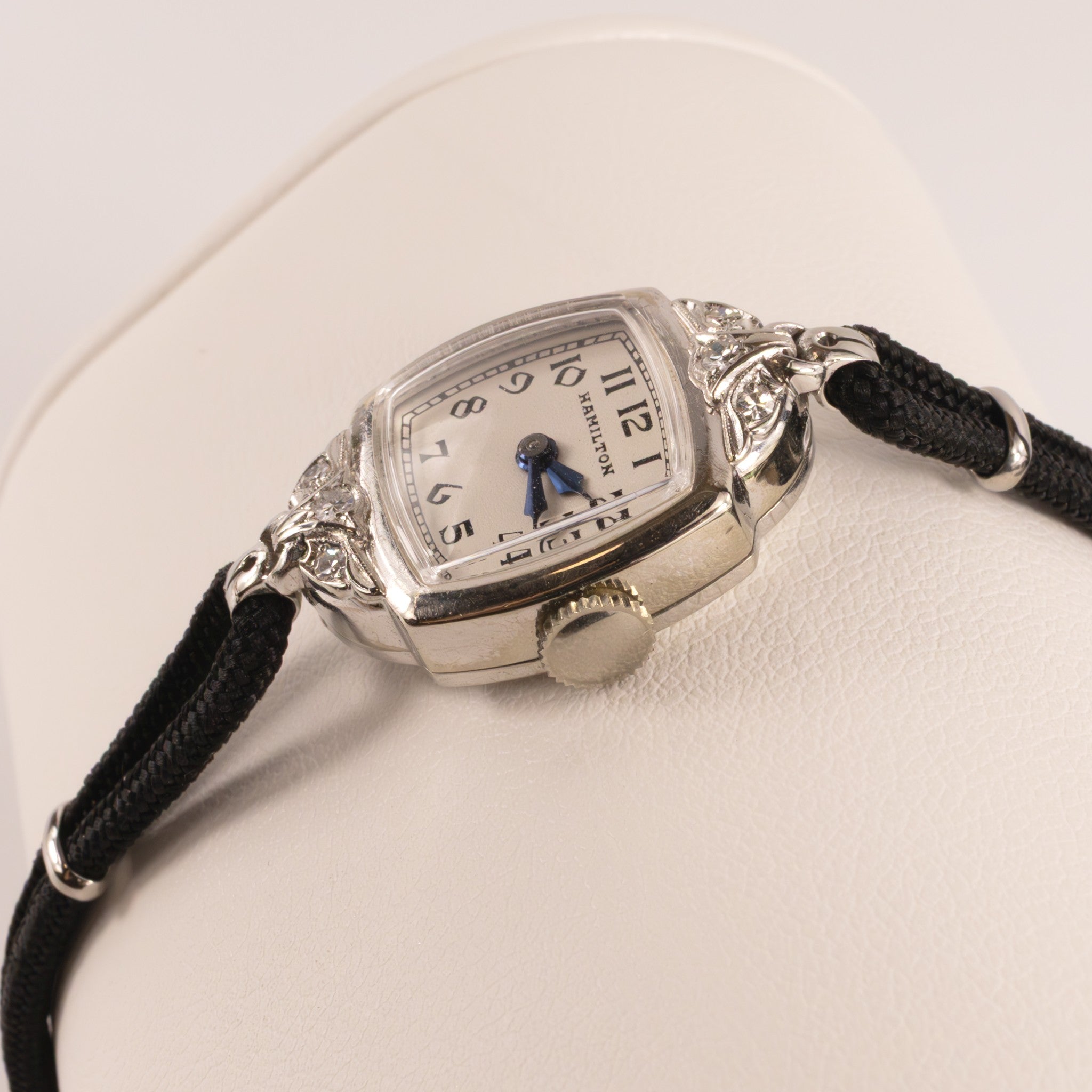 14KWG Vintage Hamilton 1930s Diamond Case Manual Watch