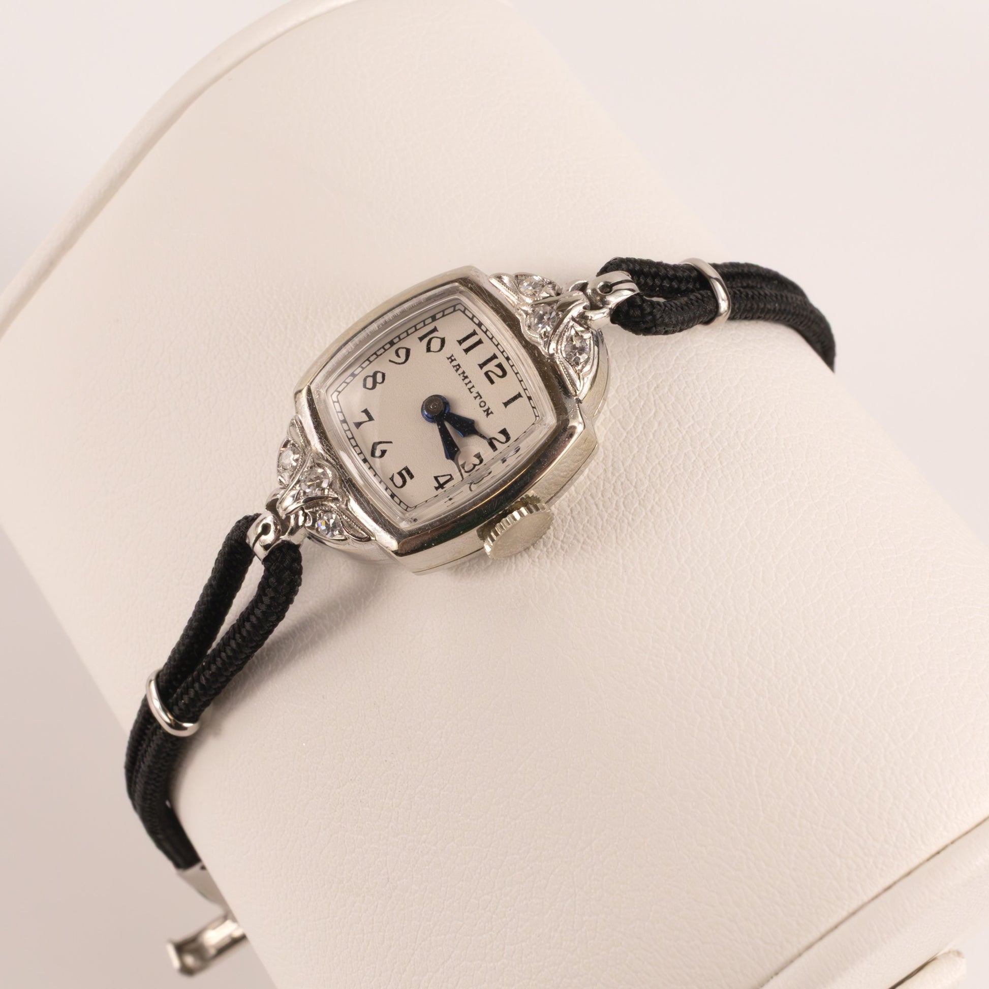 14KWG Vintage Hamilton 1930s Diamond Case Manual Watch