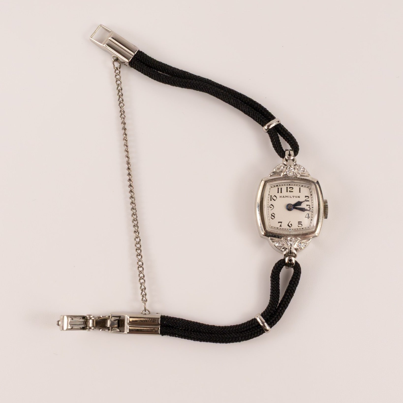 14KWG Vintage Hamilton 1930s Diamond Case Manual Watch