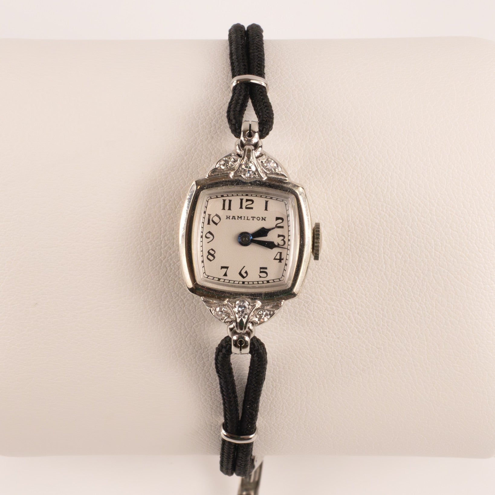 14KWG Vintage Hamilton 1930s Diamond Case Manual Watch