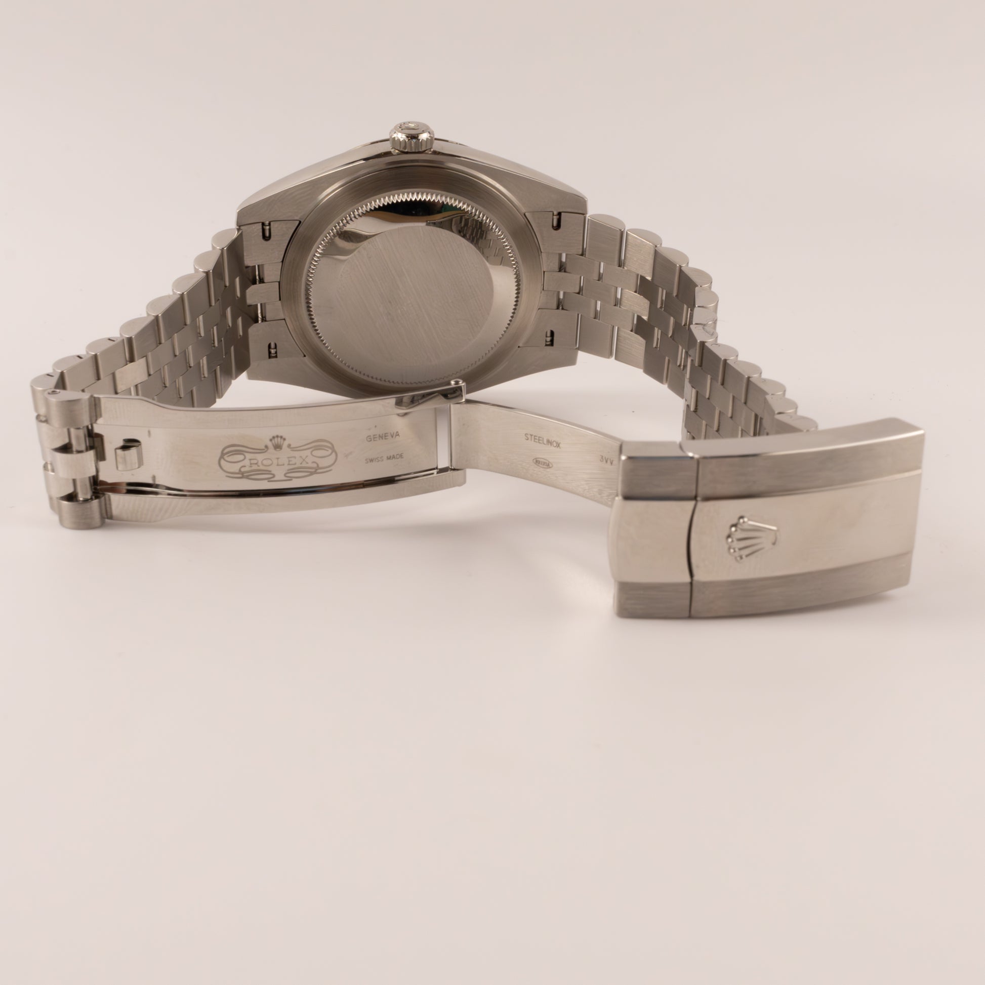 Rolex Datejust Green Roman Numeral Stainless Steel and 18KWG Watch