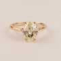 14KRG Oval Diamond 2.02ct Solitaire Engagement Ring