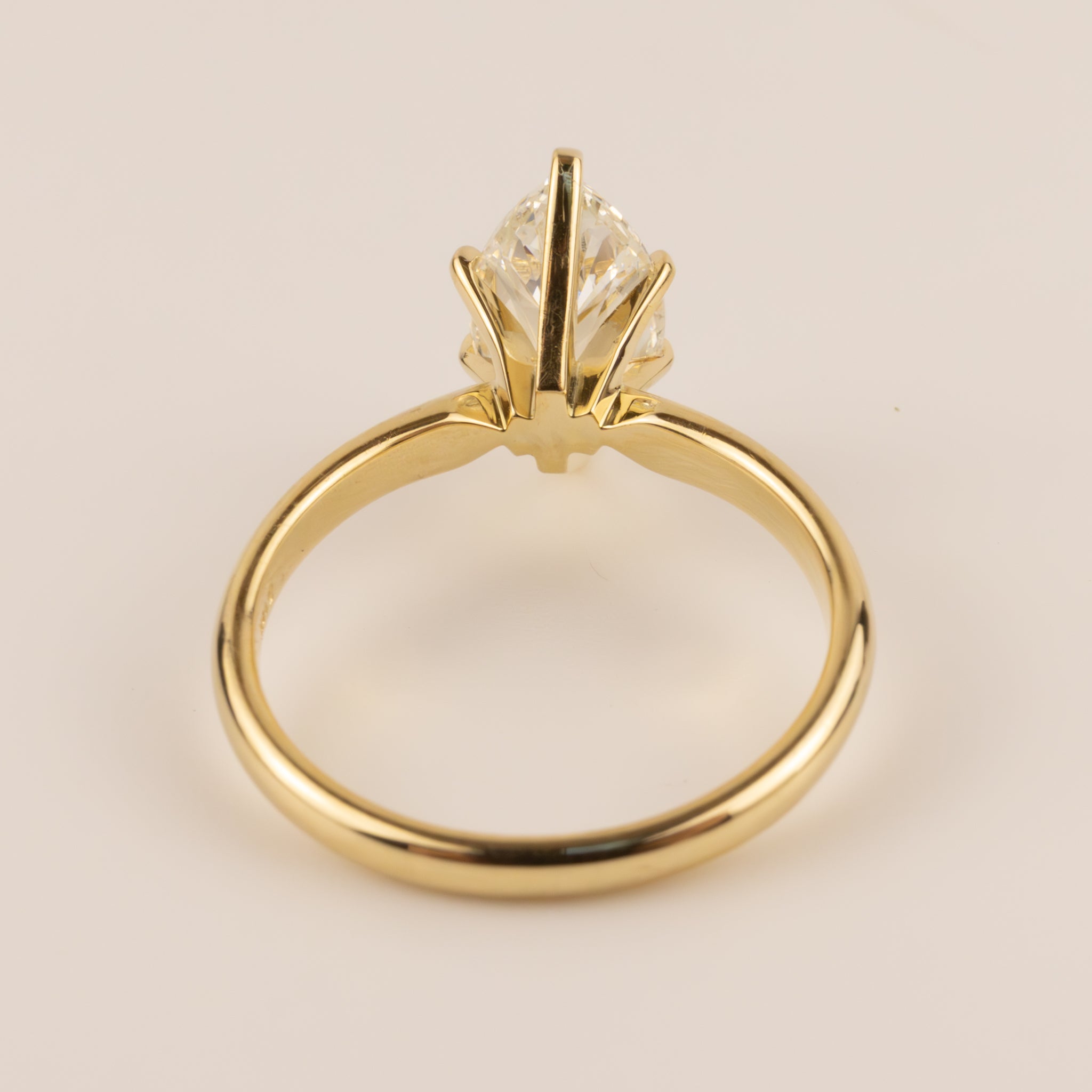 14KYG Marquise Diamond 2.25ct Solitaire Engagement Ring