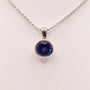 14KWG Bezel Set Tanzanite Pendant