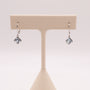 14KWG Aquamarine Drop Dangle Earrings