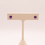 14KWG Amethyst Martini Studs