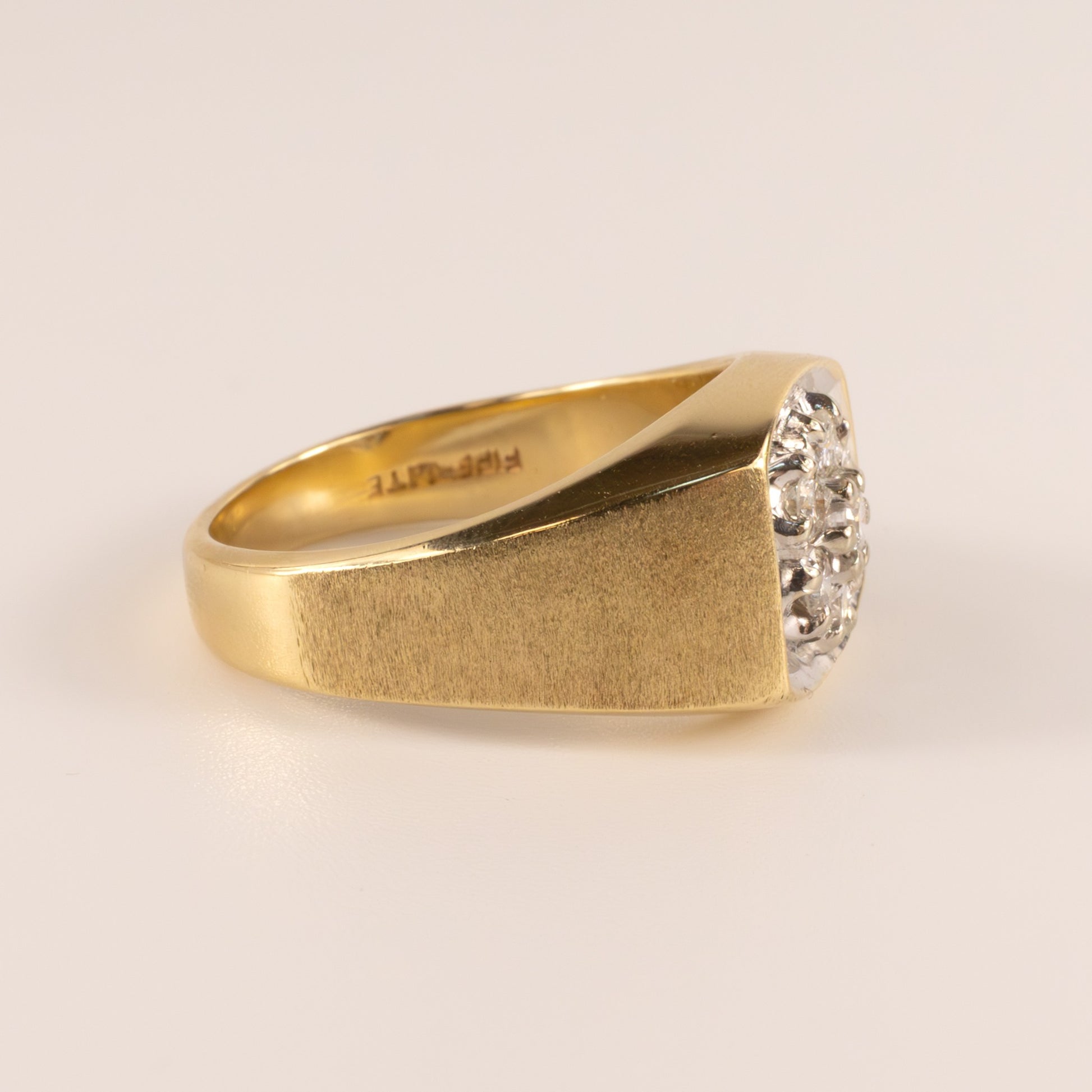 14KTT Diamond 0.50cttw Cluster Mens Ring