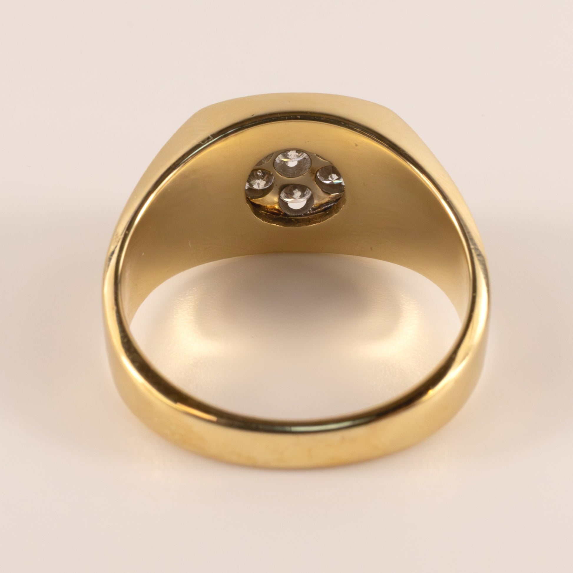 14KTT Diamond 0.50cttw Cluster Mens Ring