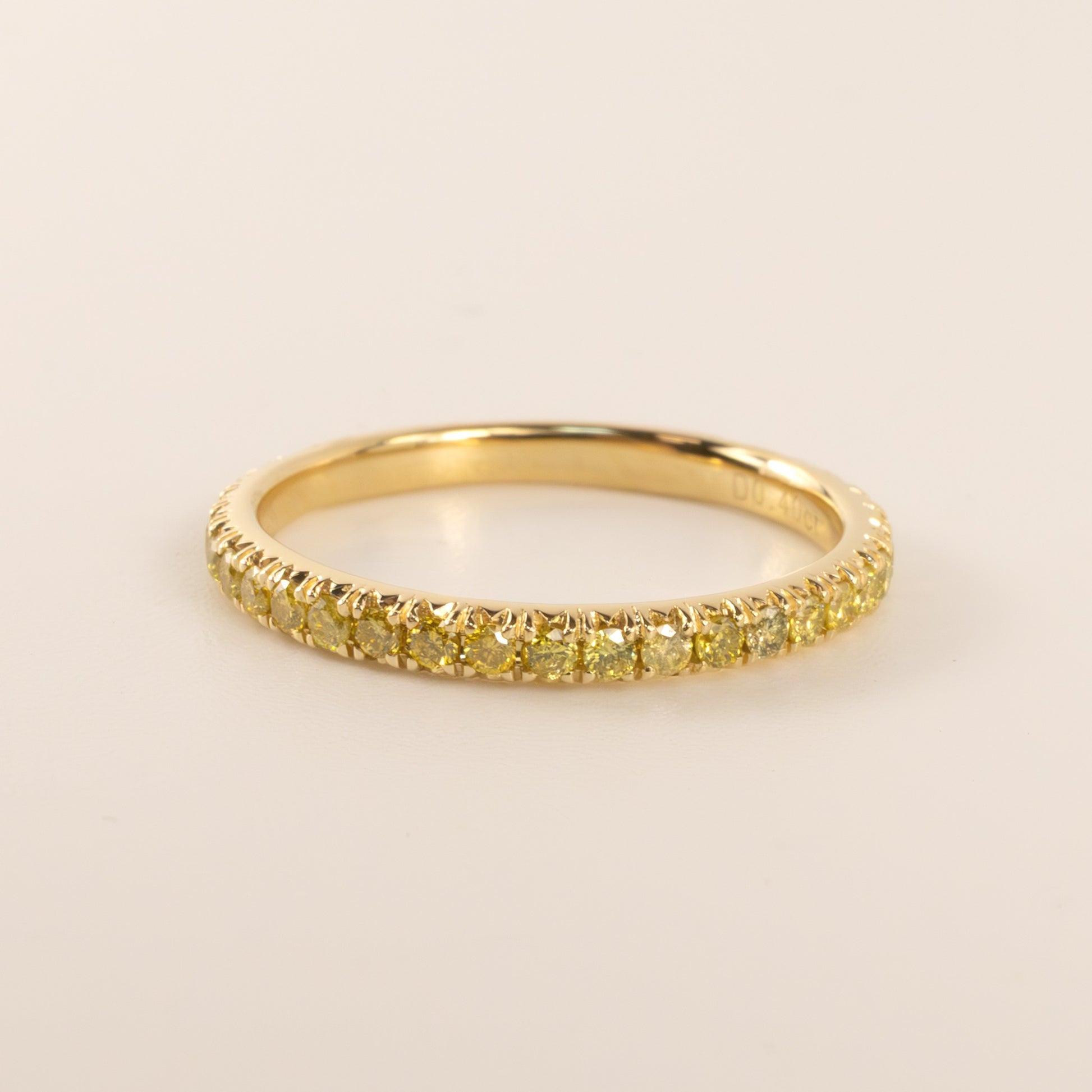 14KYG Yellow Diamond Band