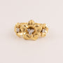 14KYG Diamond Plumeria Flower Ring