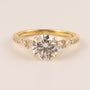 18KYG Lab Grown Round Diamond 1.50ct Accented Engagement Ring