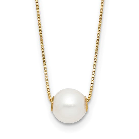 14KYG Freshwater Pearl 7-8mm Necklace