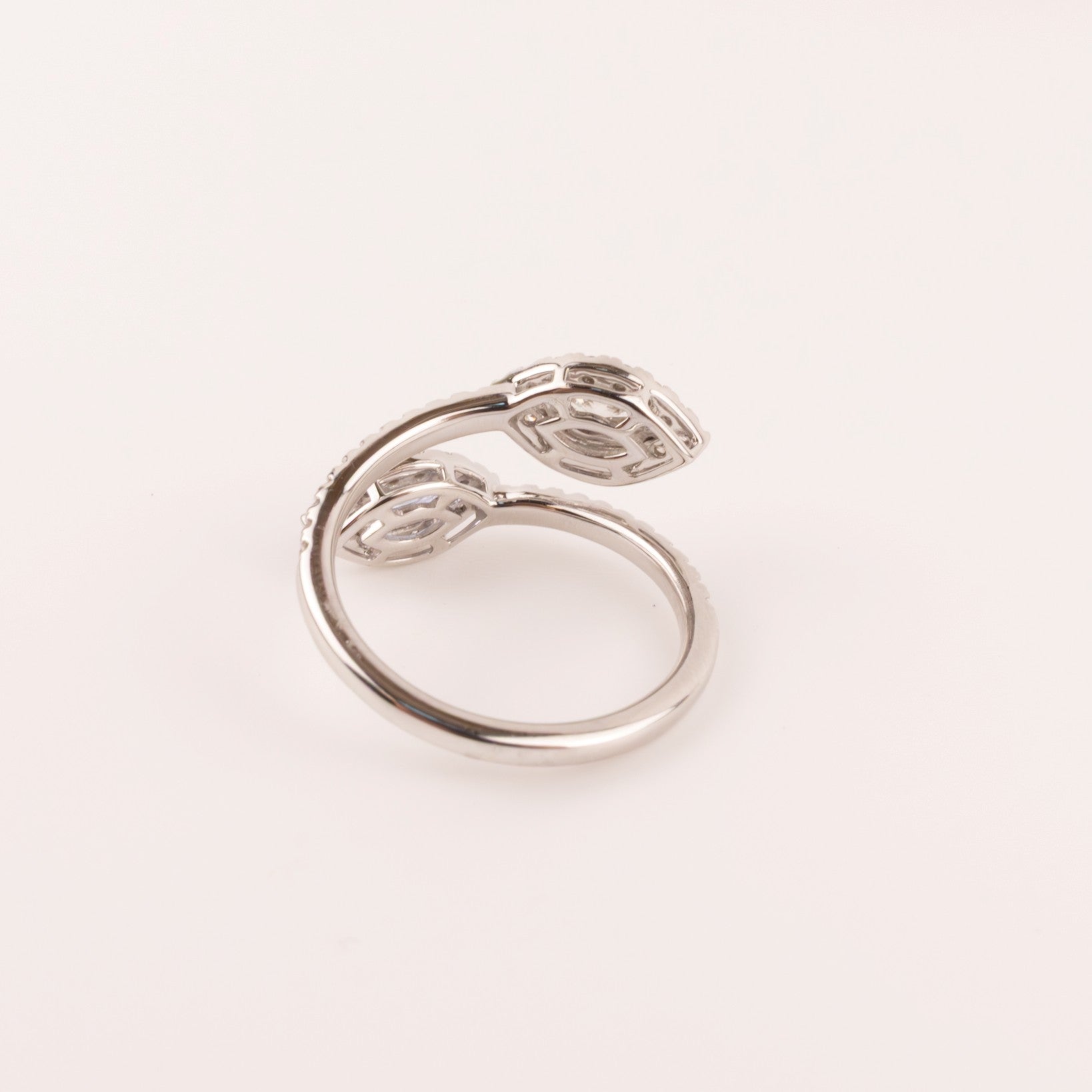 14KWG Tanzanite and Diamond Bypass Ring