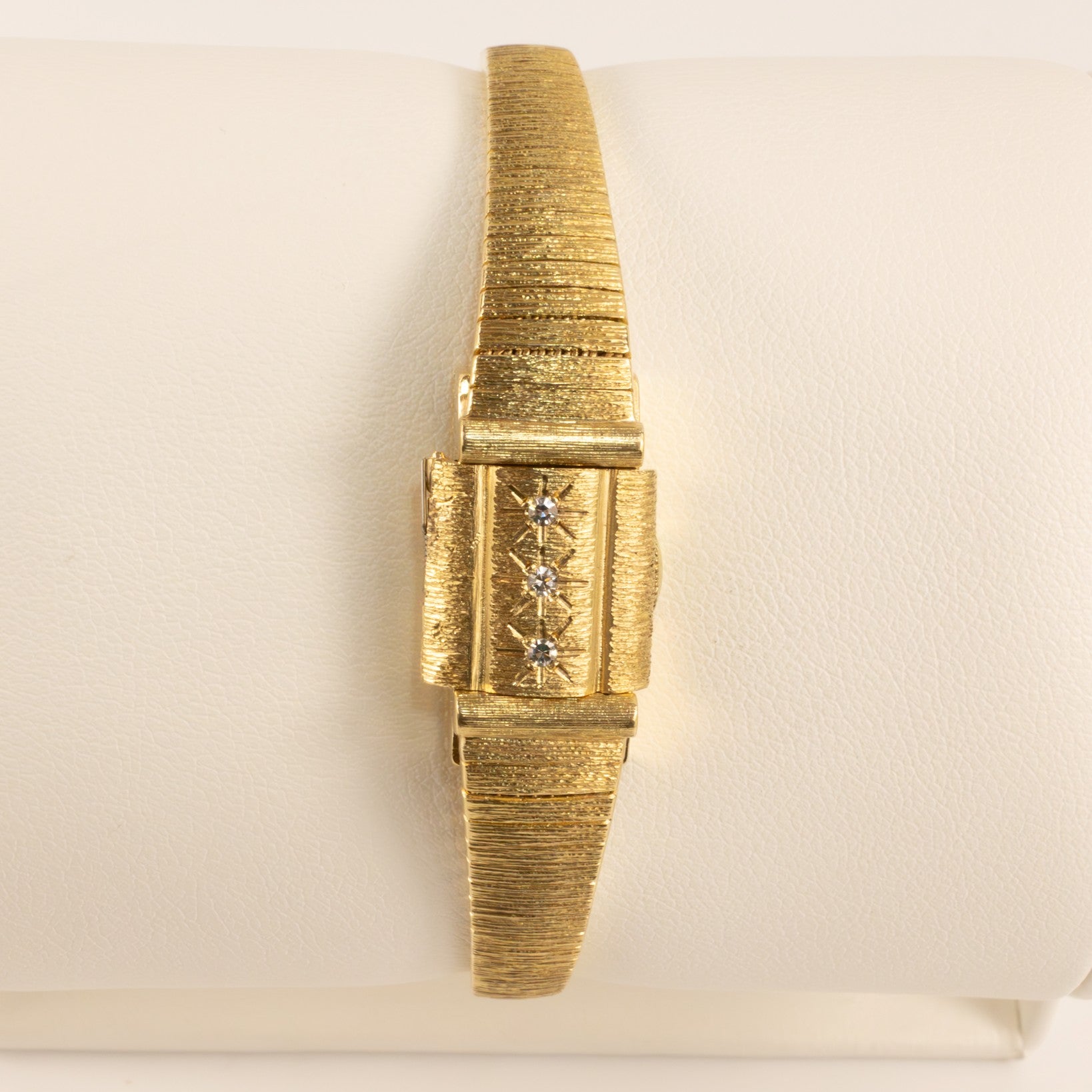 14KYG Vintage Baume Mercier 1960s Diamond Hidden Manual Watch