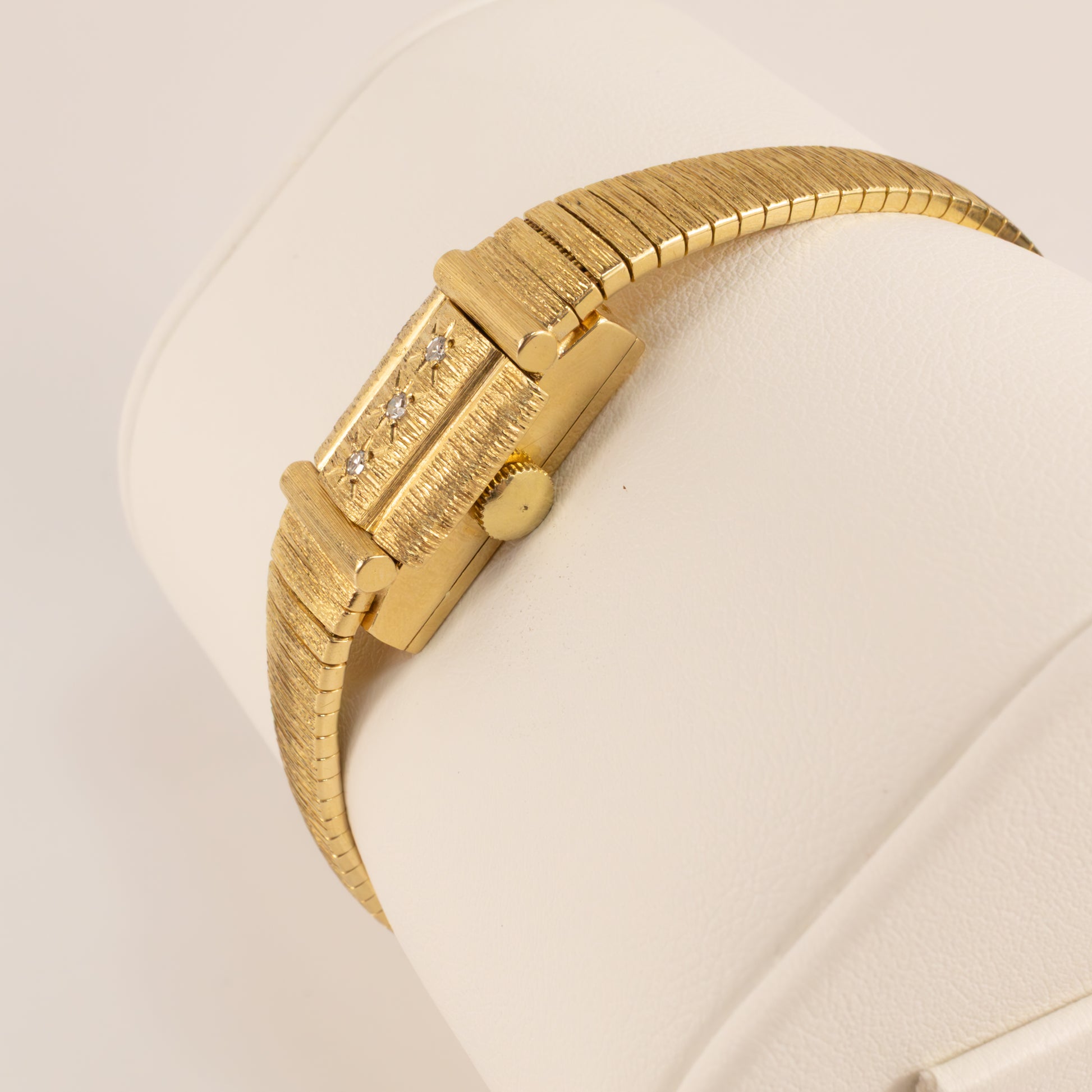 14KYG Vintage Baume Mercier 1960s Diamond Hidden Manual Watch