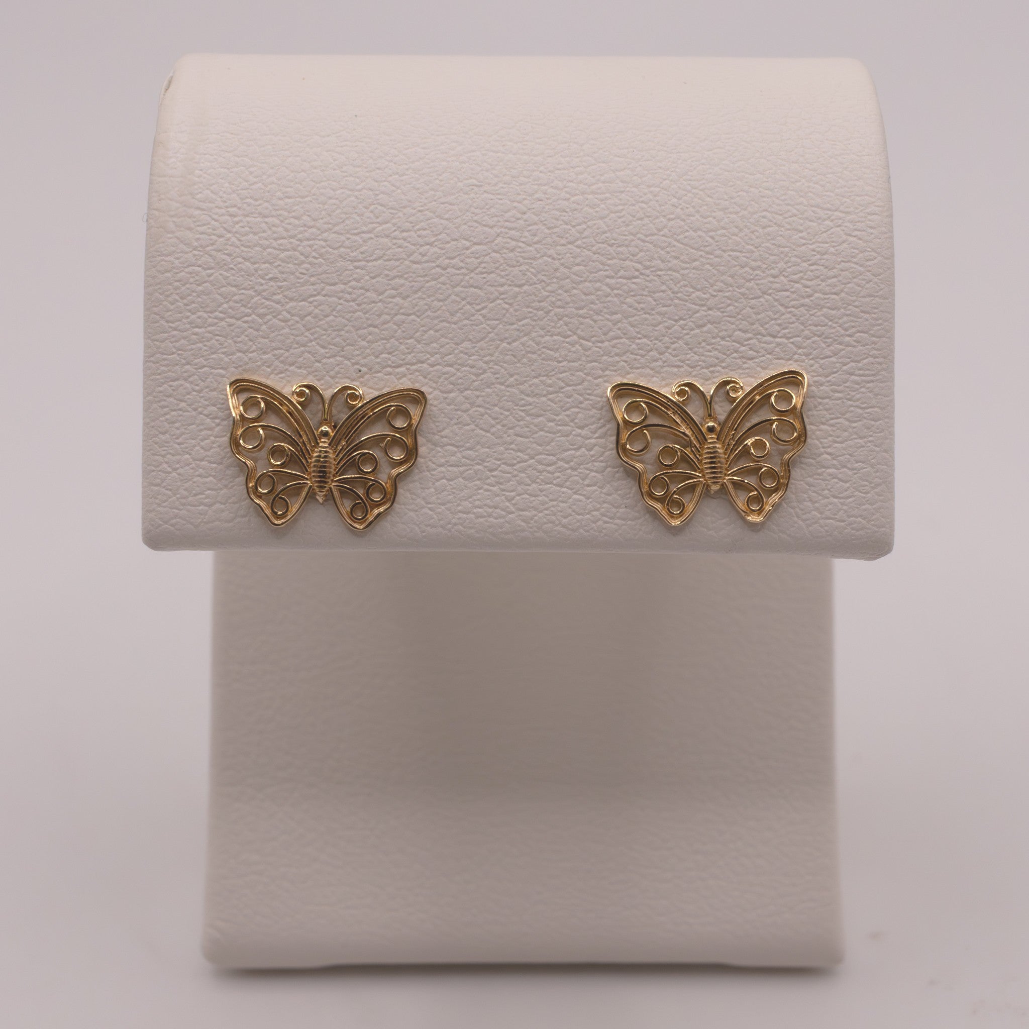 14KYG Butterfly Stud Earrings