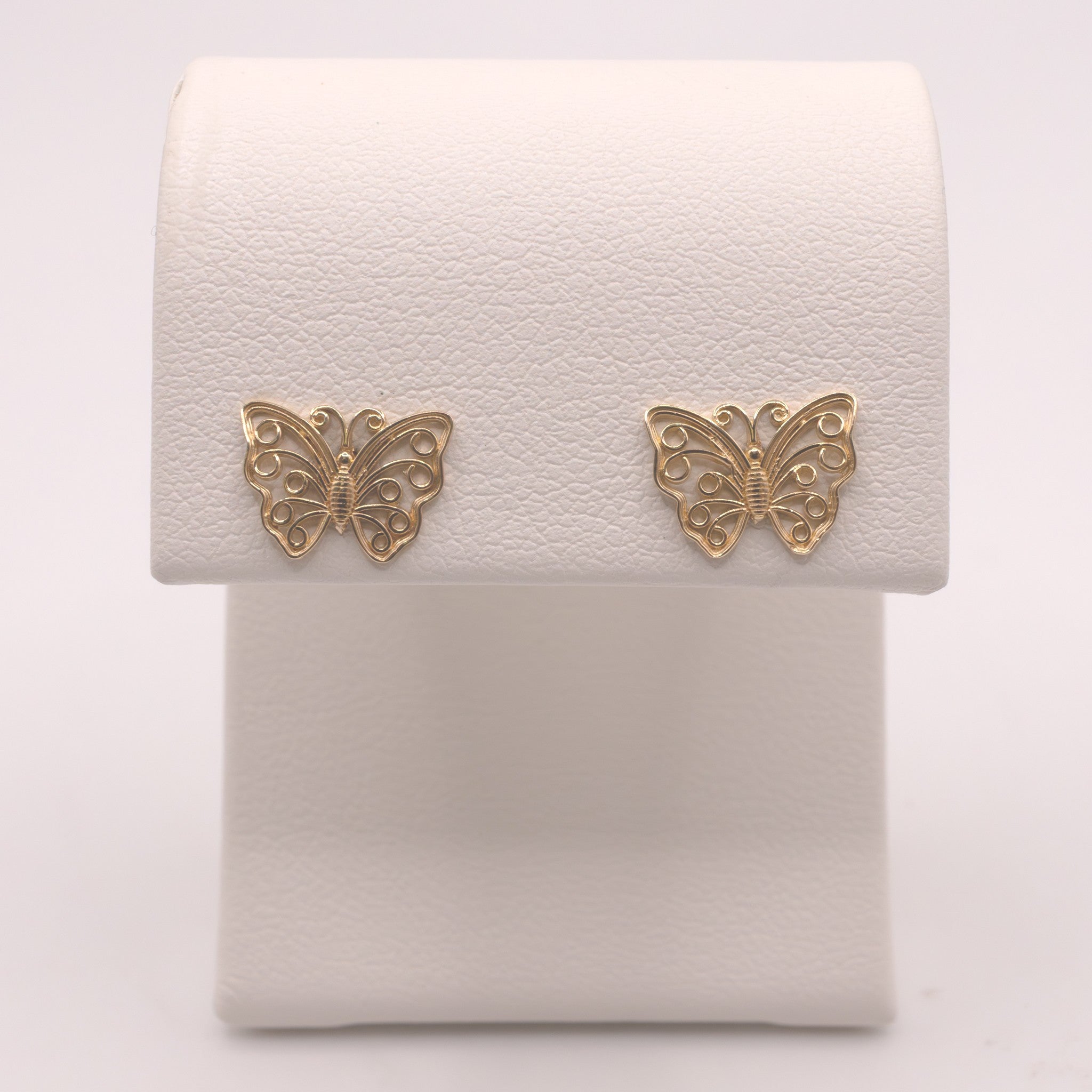 14KYG Butterfly Stud Earrings