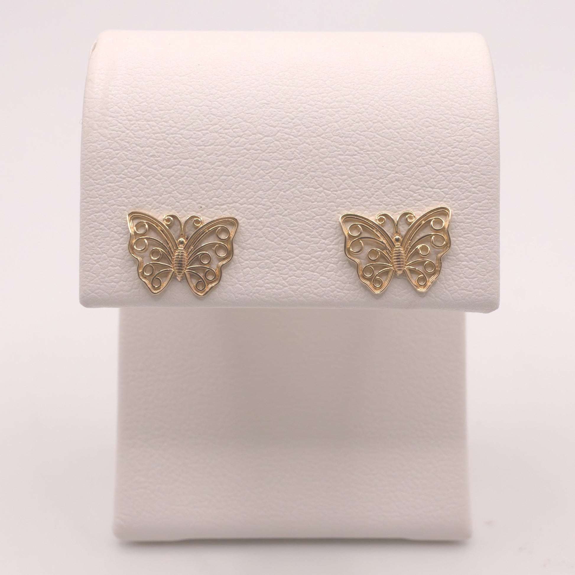 14KYG Butterfly Stud Earrings
