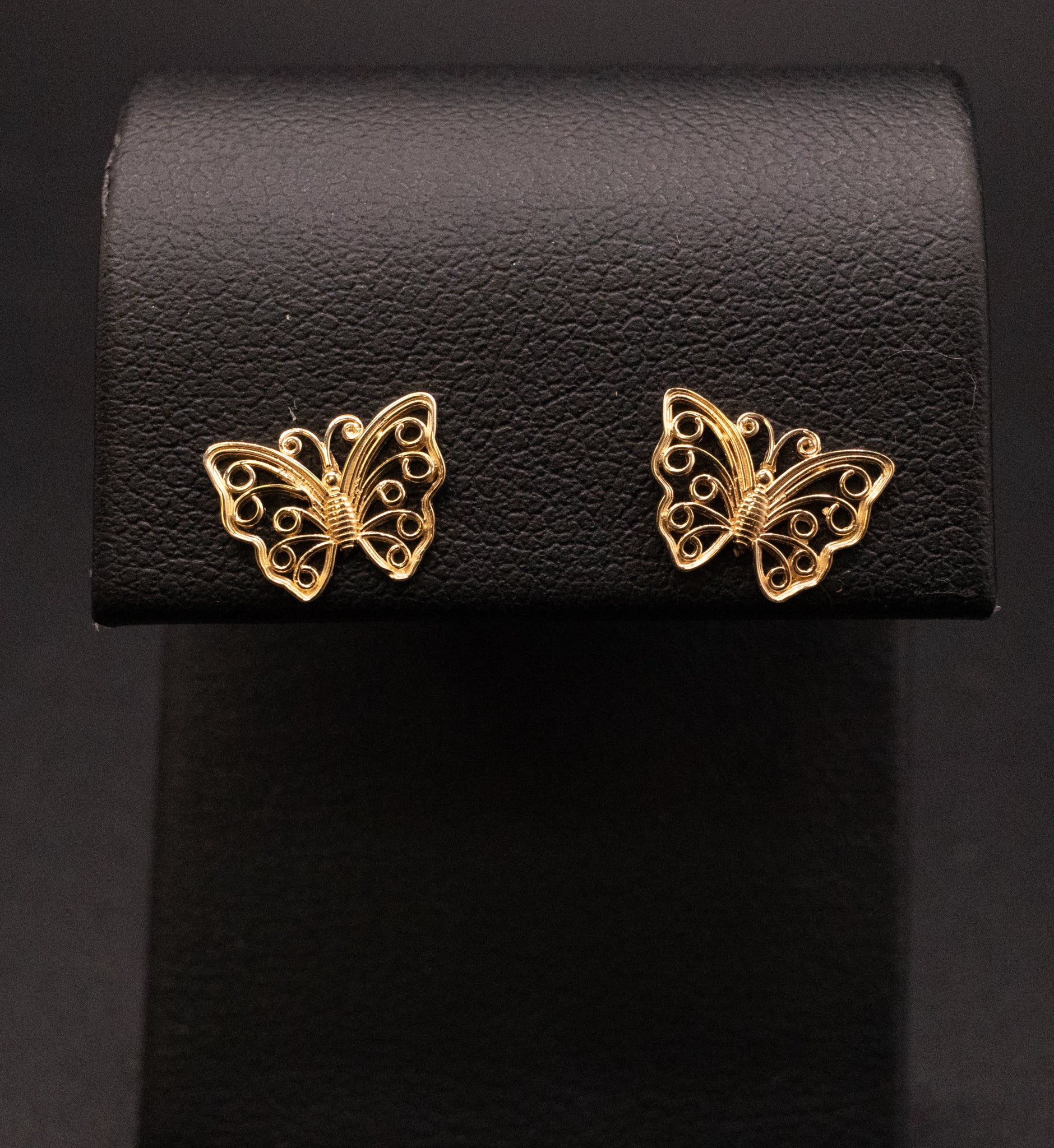 14KYG Butterfly Stud Earrings