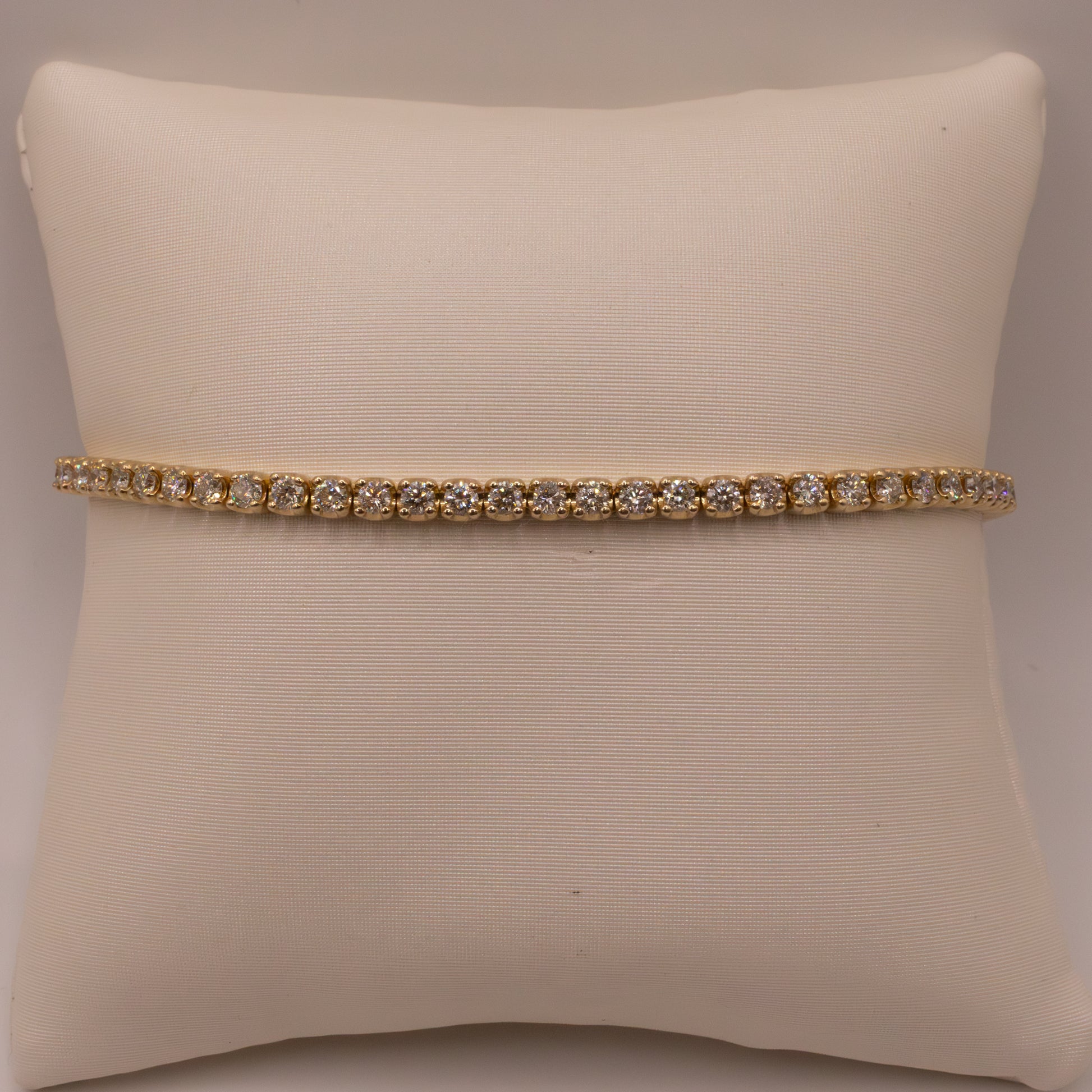 14KYG 3ct Diamond Tennis Bracelet