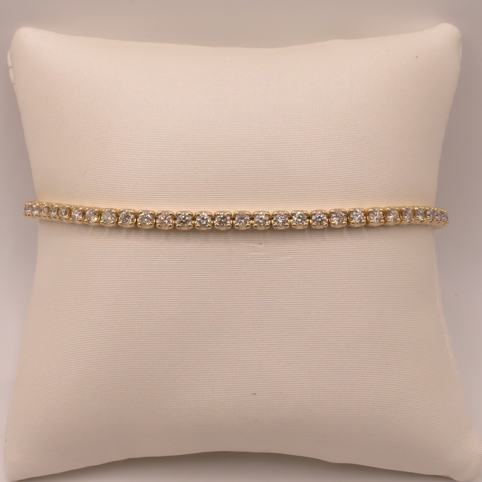 14KYG 3ct Diamond Tennis Bracelet