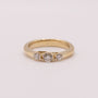 14KYG Diamond 3-Stone Trellis Ring