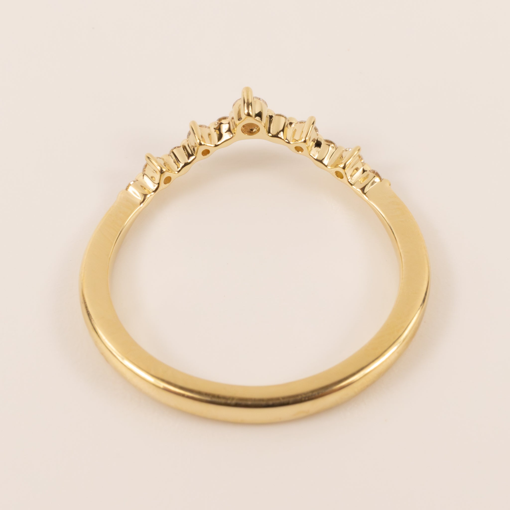 14KYG 11-Stone Diamond Contour Band