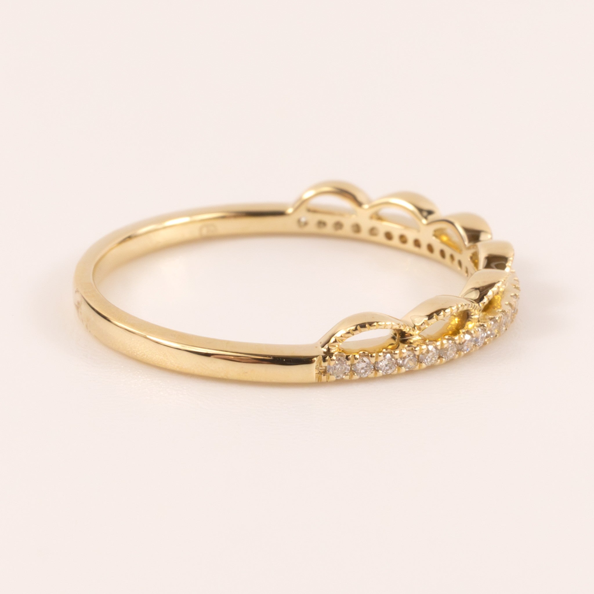 14KYG Stackable Arch Tiara Diamond Band