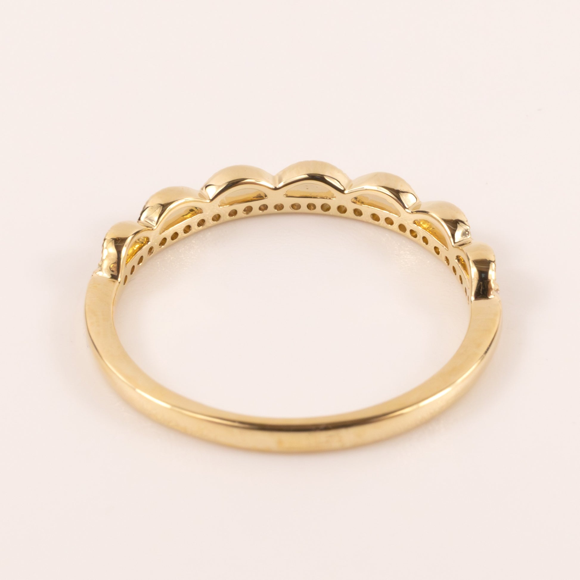 14KYG Stackable Arch Tiara Diamond Band