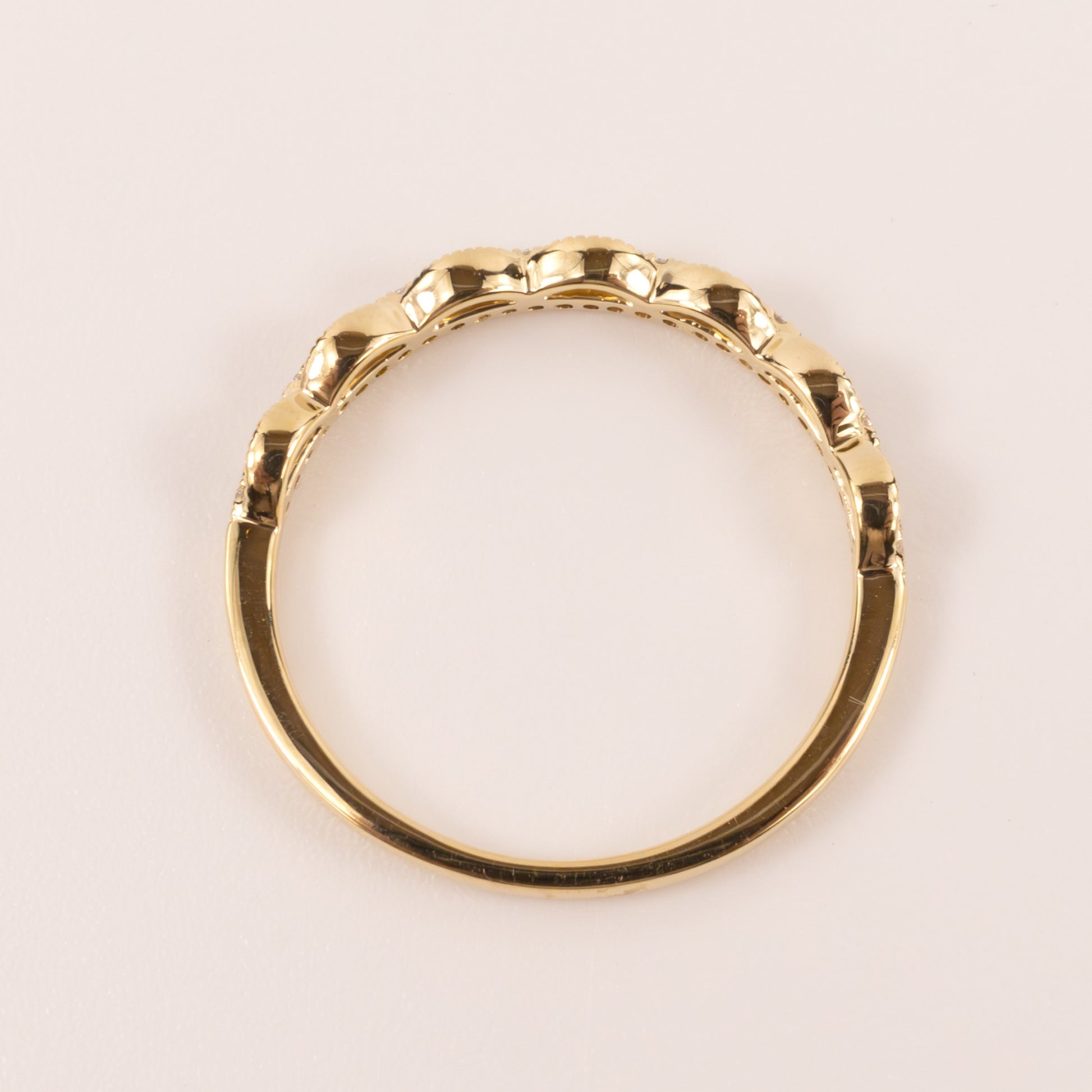 14KYG Stackable Arch Tiara Diamond Band