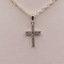 14KWG Diamond Small Cross Pendant