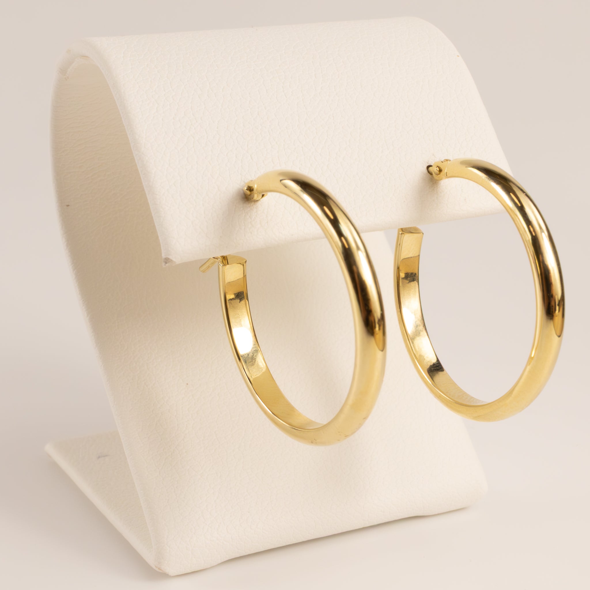 14KYG 2.75x25mm Tube Hoop Earrings