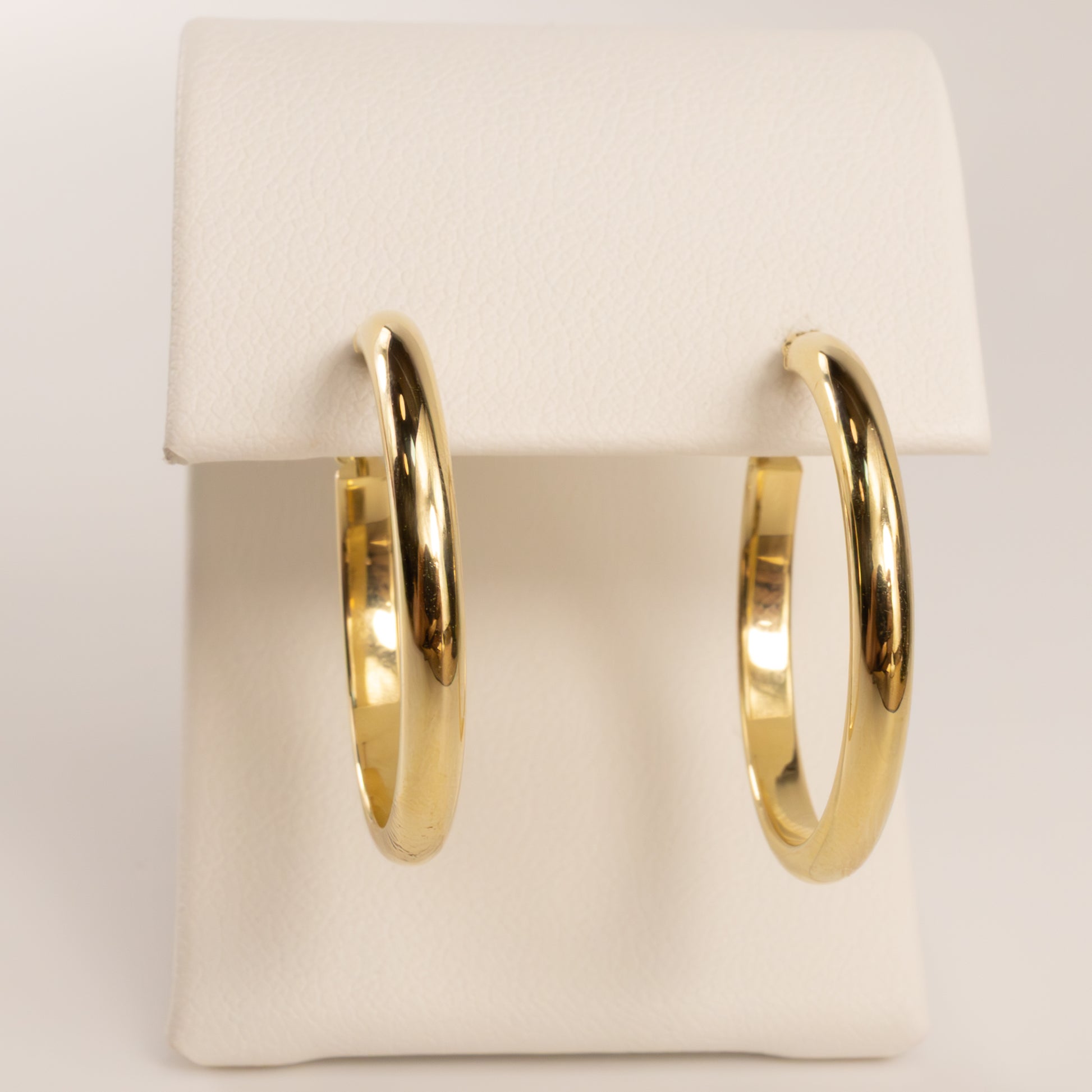 14KYG 2.75x25mm Tube Hoop Earrings