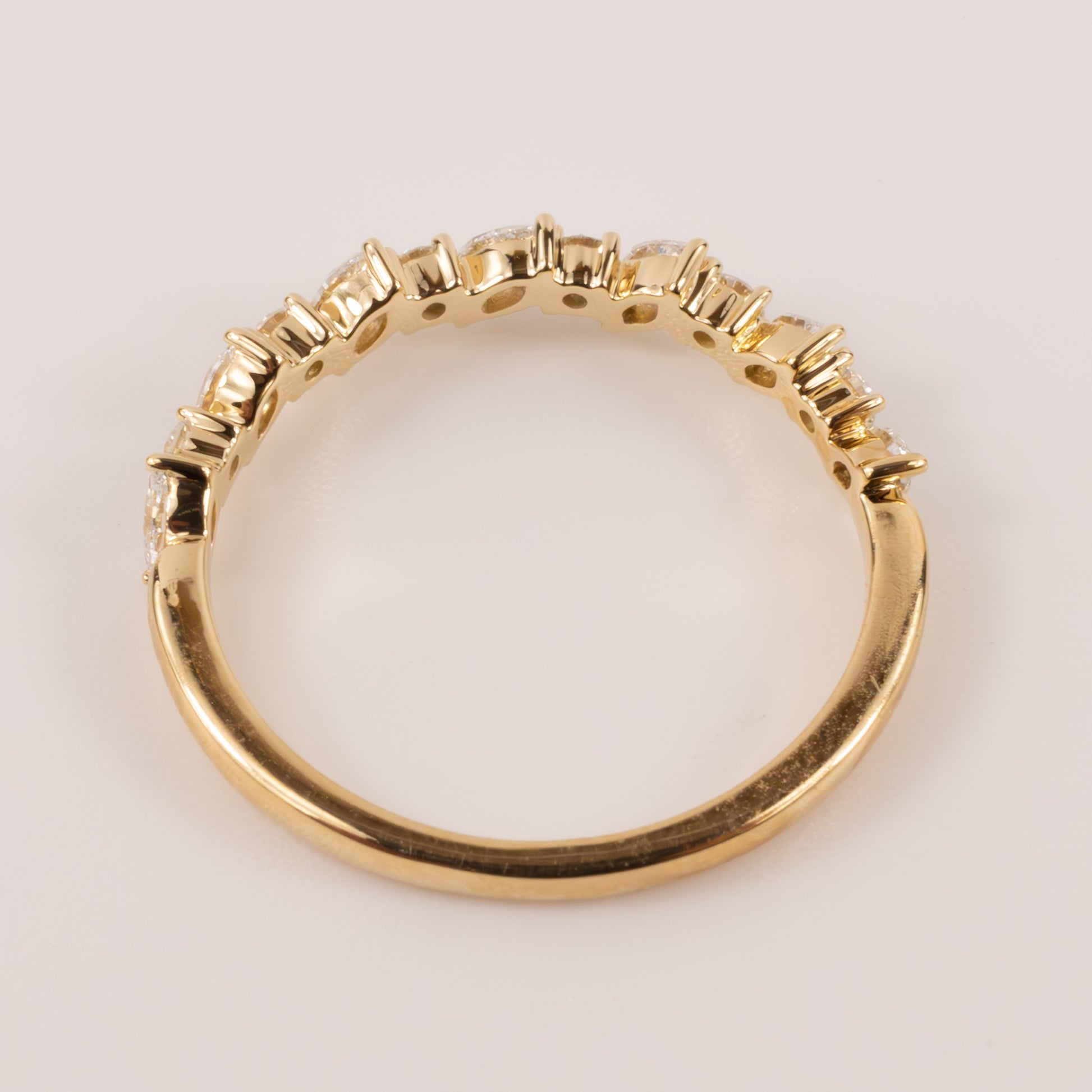 14KYG Marquise and Round Alternating Diamond Band