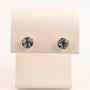 14KYG London Blue Topaz Martini Set Stud Earrings