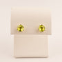 14KYG Peridot Martini Set Stud Earrings