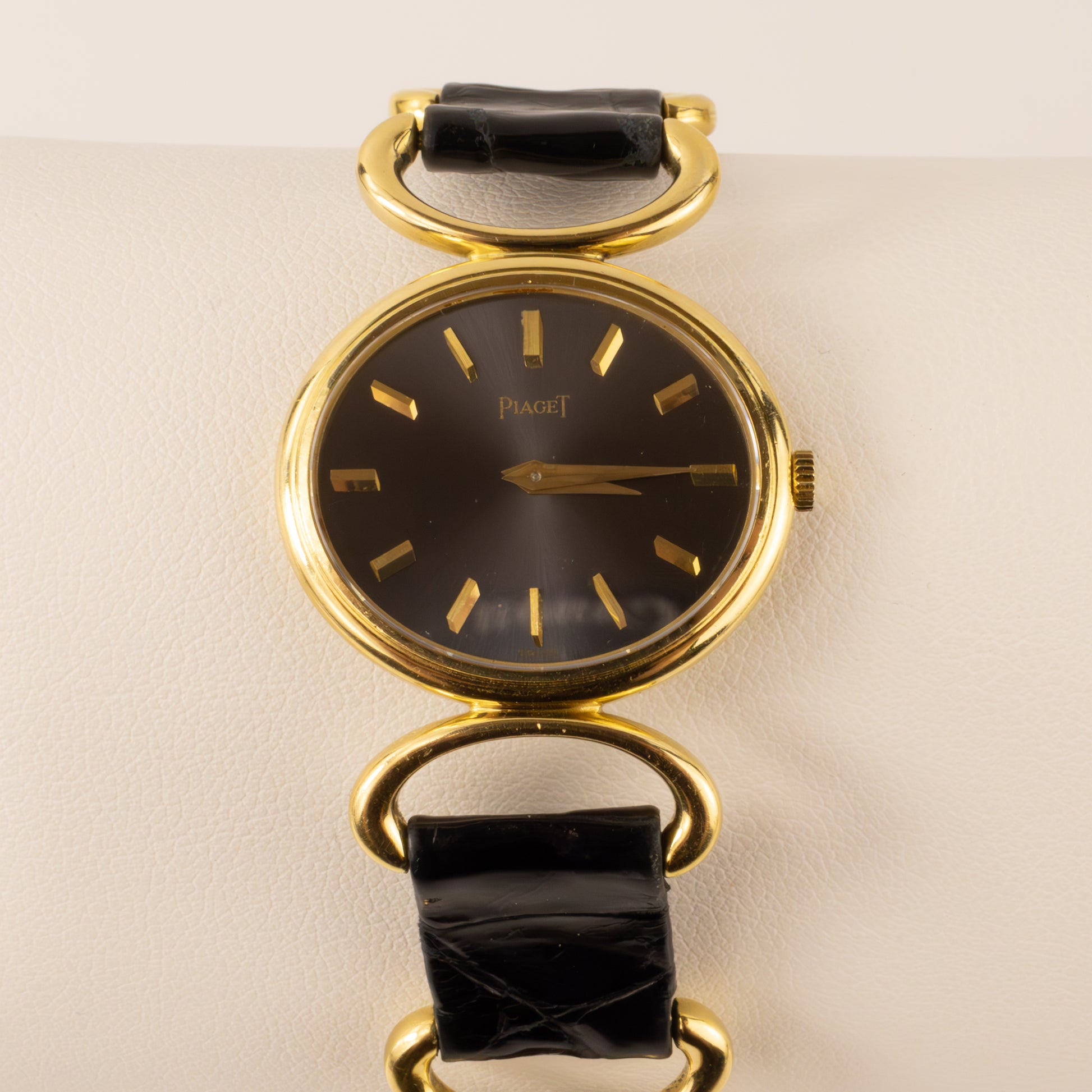 Piaget Hoop Magic Hour 18KYG and Leather Watch