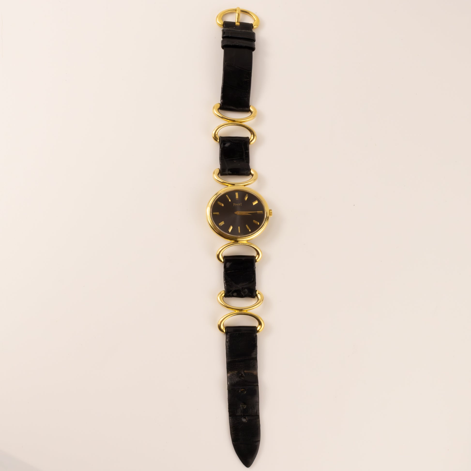 Piaget Hoop Magic Hour 18KYG and Leather Watch