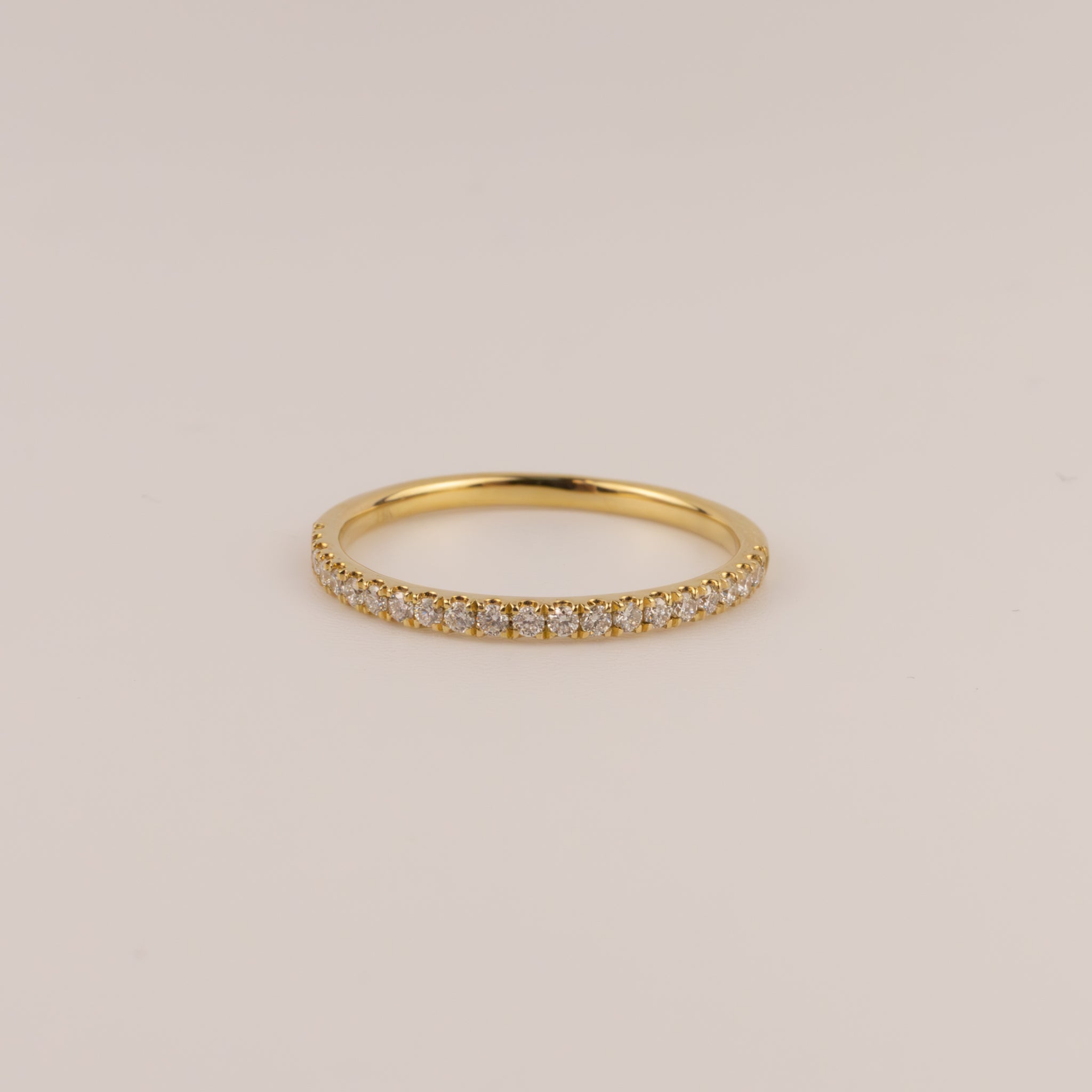 14KYG Diamond 0.20cttw Halfway Band