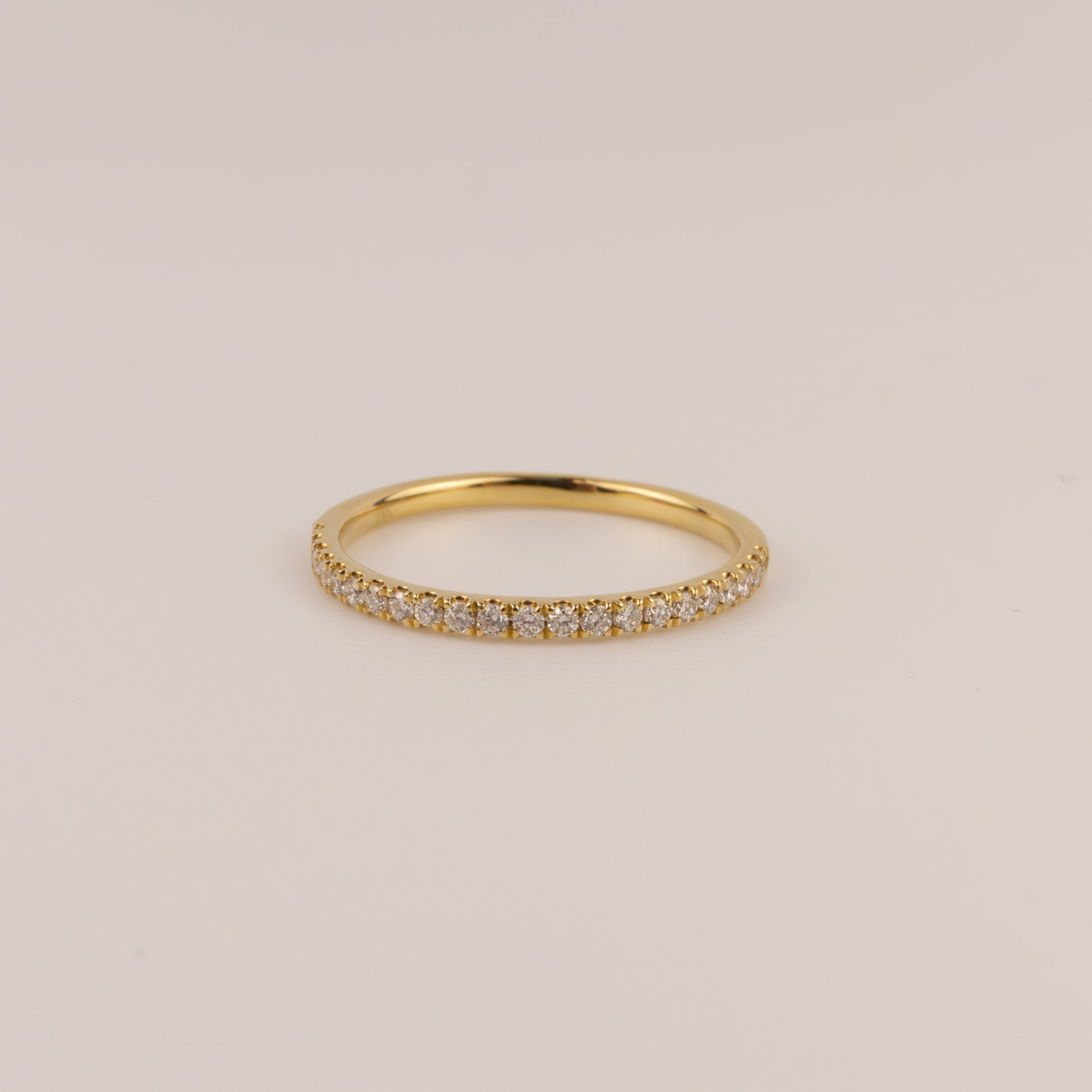 14KYG Diamond 0.20cttw Halfway Band