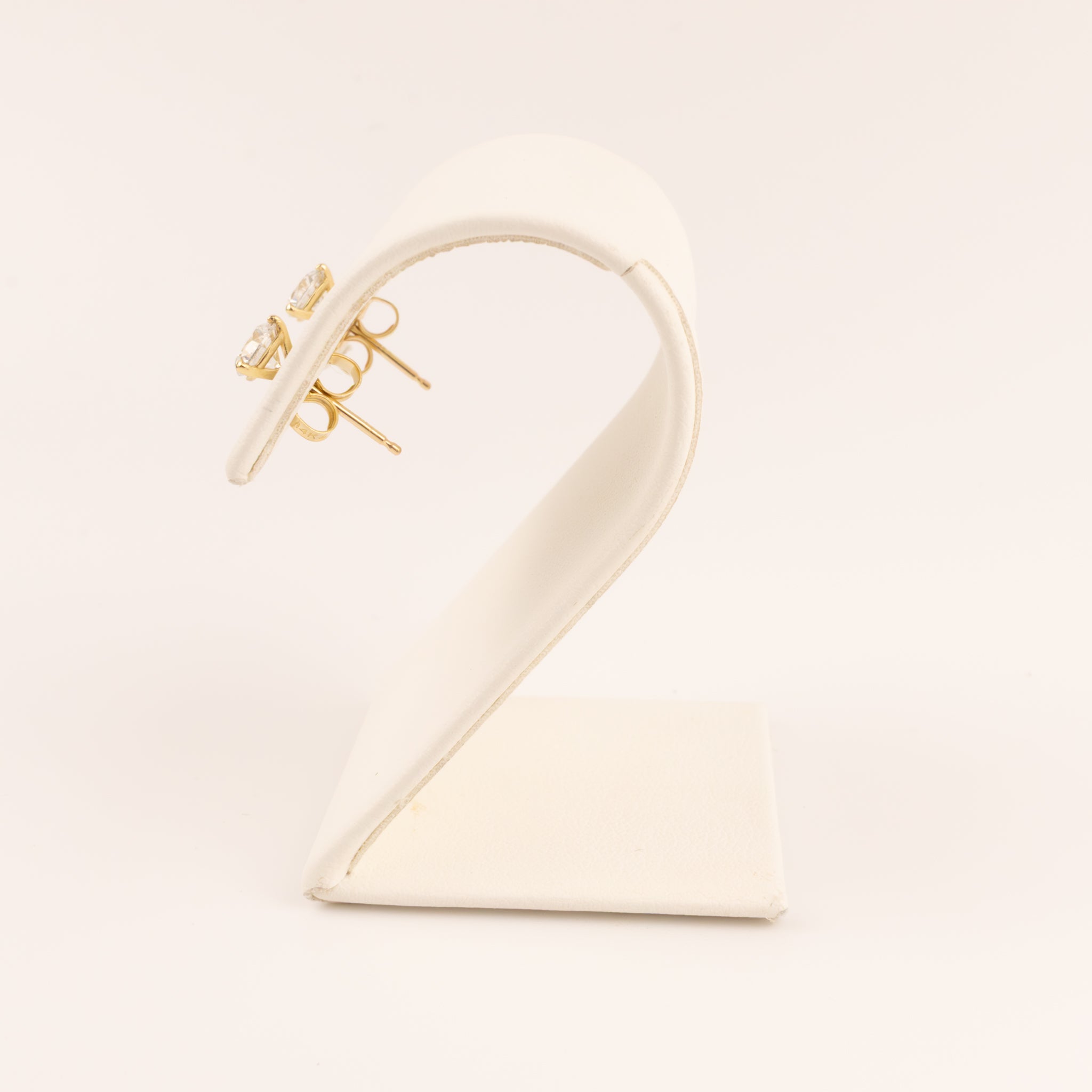 14KYG Diamond 0.83cttw Martini Set Stud Earrings