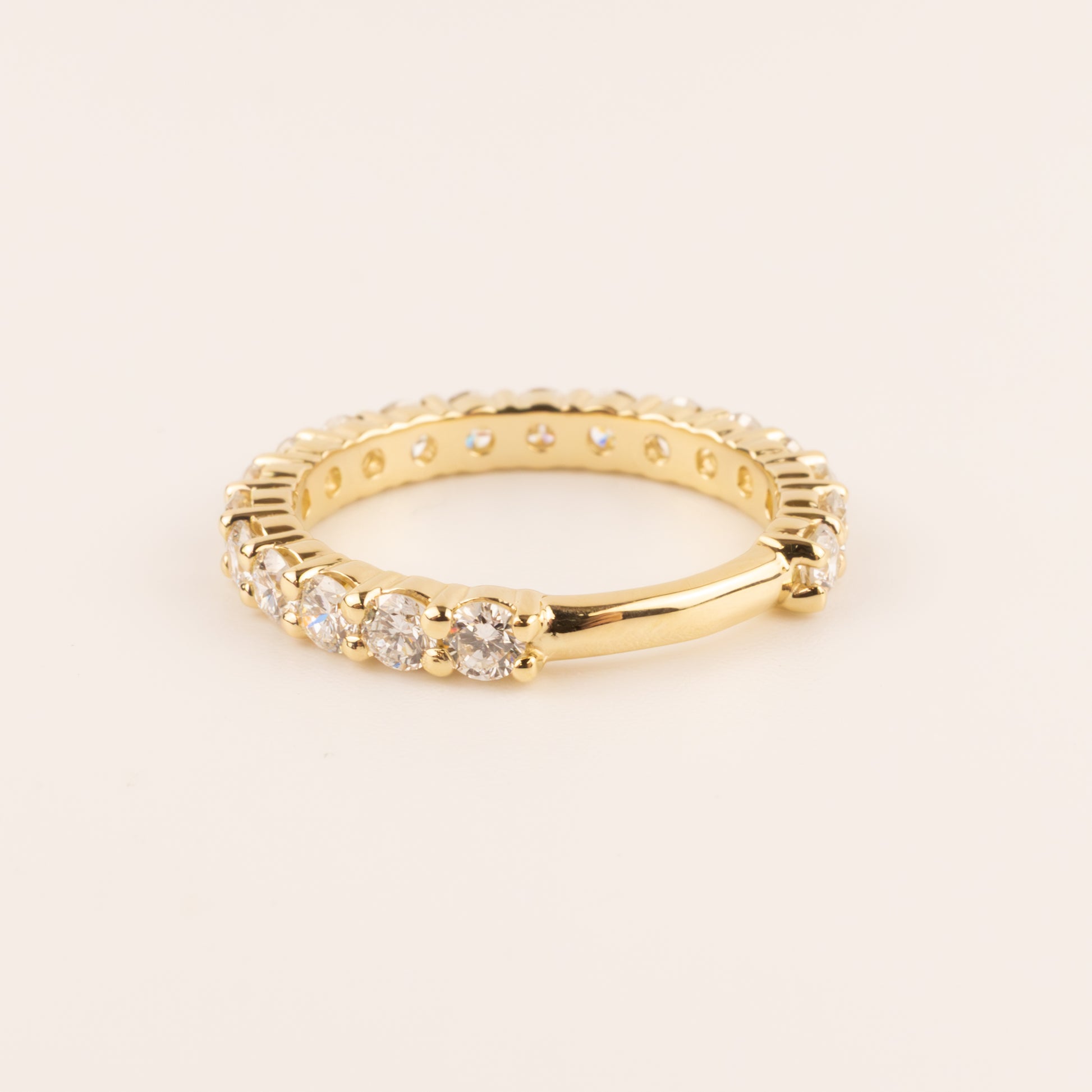 14KYG Lab Grown 1.33cttw Shared Prong Diamond Band