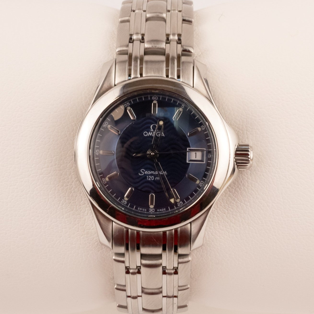 Omega Ladies Seamaster Stainless Steel Watch